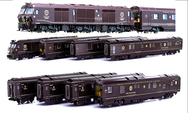 Kato HobbyTrain Lemke K101519 - Luxury Cruise Train Seven Stars in Kyushu 8-Car Set